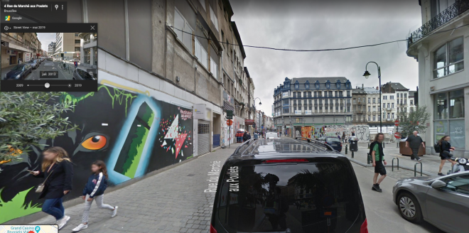 Bruxelles - rue des Halles - rue Marché aux Poulets - 2019.PNG